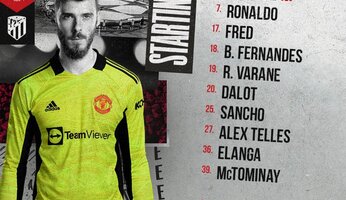 Compositions : Manchester United - Atletico Madrid