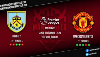 Preview : Burnley - Manchester United