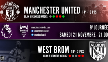 Preview : Manchester United - West Bromwich Albion