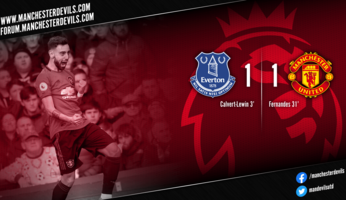 Everton 1-1 Manchester United : partage de points logique à Goodison Park