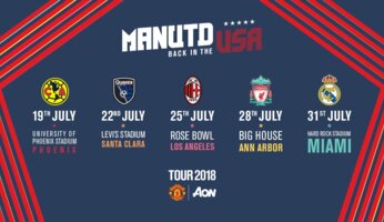 Tour 2018 : United jouera l'International Champions Cup