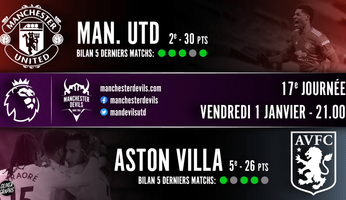 Preview : Manchester United - Aston Villa