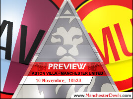 Preview : Aston Villa v United 