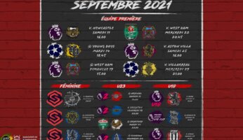 Programme de septembre 2021 : de retour en Ligue des Champions !