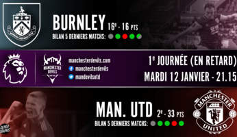 Preview : Burnley - Manchester United