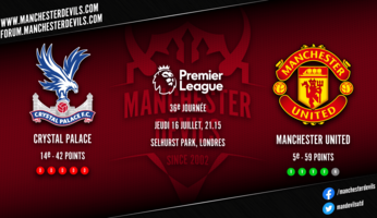 Preview : Crystal Palace - Manchester United