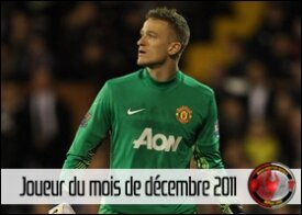 Lindegaard, joueur du mois de décembre