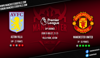 Preview : Aston Villa - Manchester United